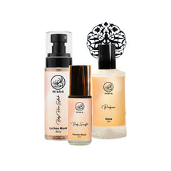 Perfume, Body Soufflé and Hair Splash